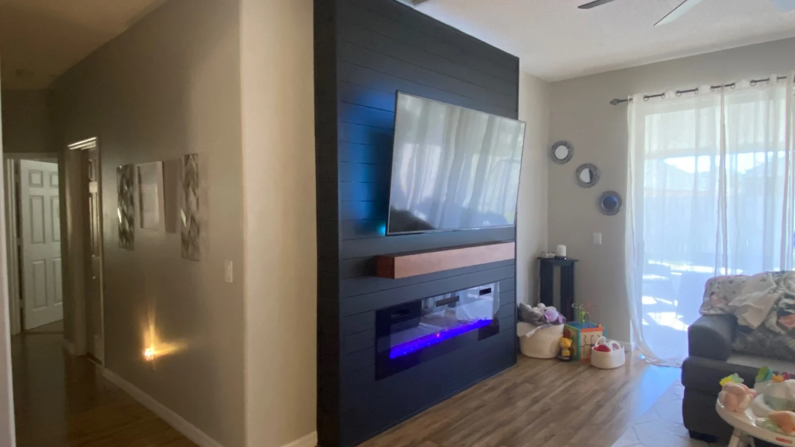 After Electric Fireplace