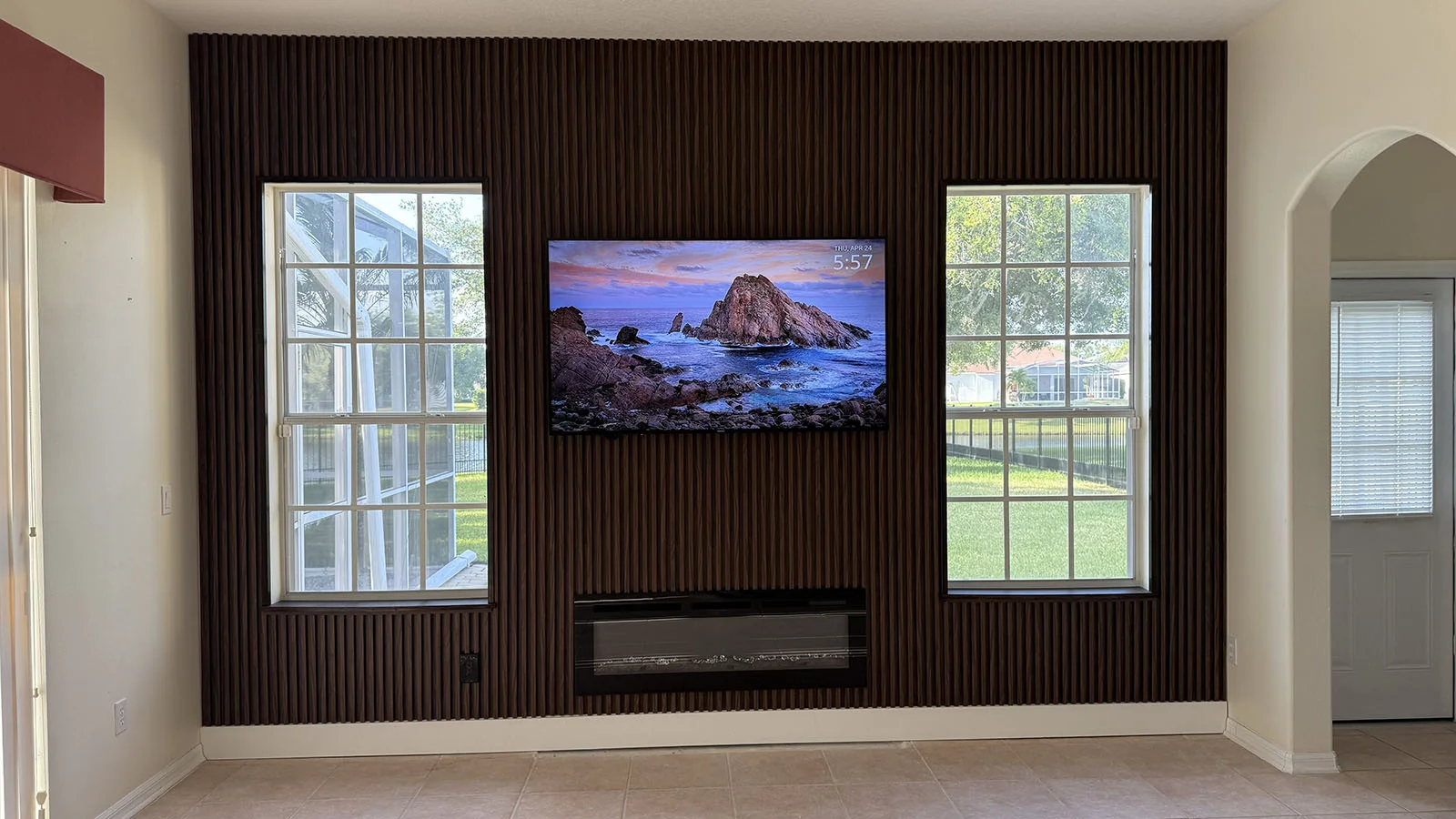 Before Electric Fireplace