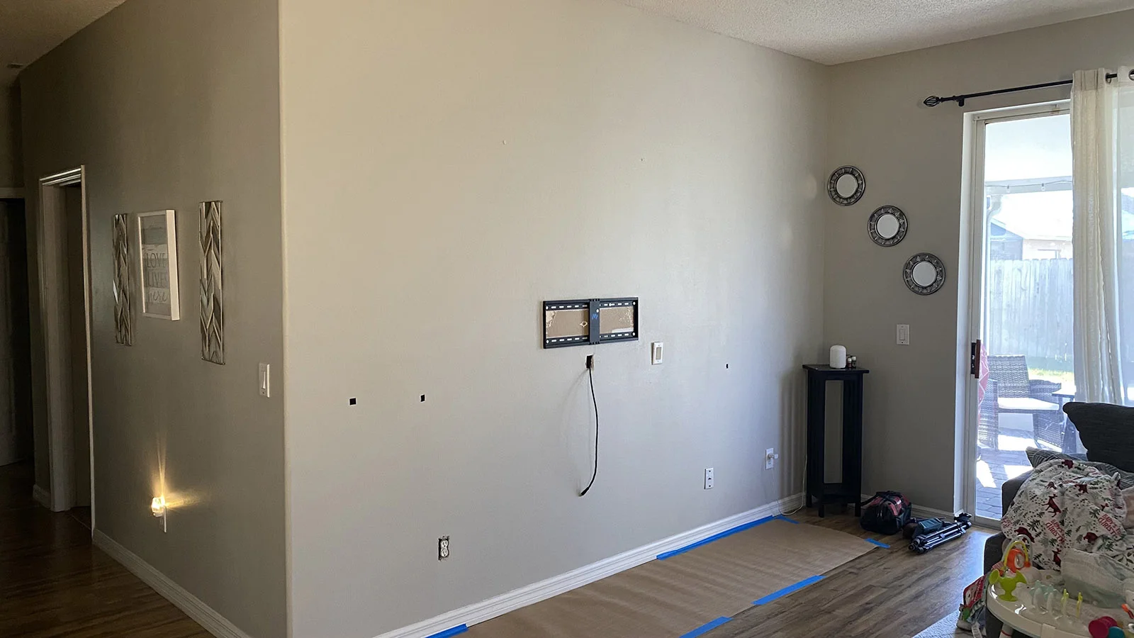 Before Electric Fireplace